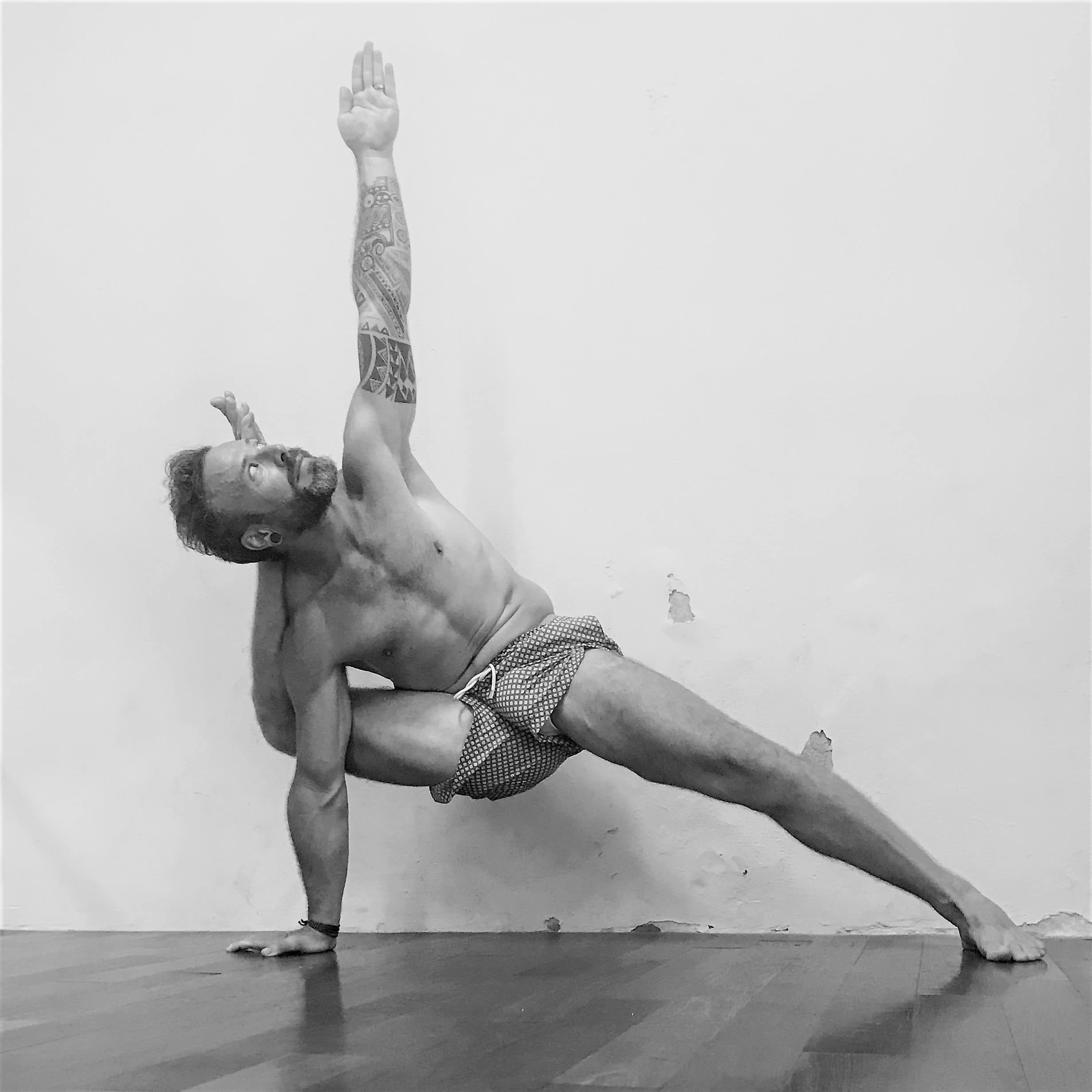 David Robson in  Bhairvasana from Ashtanga's Third Series